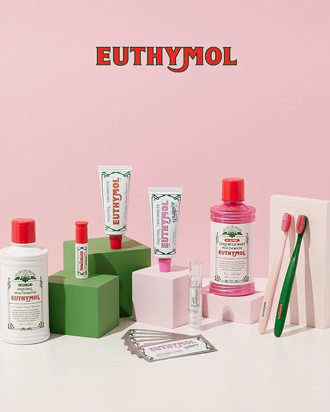 Euthymol Original Toothbrush (Regular 6 Count) - Standard-Sized Curved Soft Bristles for Sensitive Teeth Gums. Effective Gentle Cleaning for Entire Family.