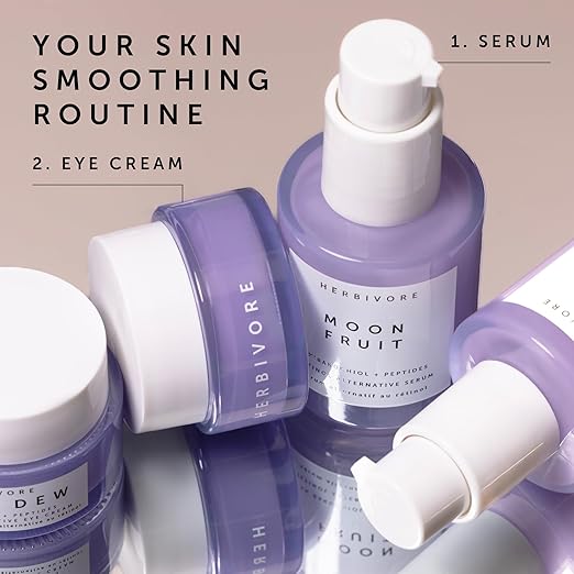 HERBIVORE Bakuchiol Retinol Alternative - Bakuchiol + Peptides Smooths Skin Reduces Fine Lines Wrinkles &amp Puffiness Plant-based Vegan Cruelty-free