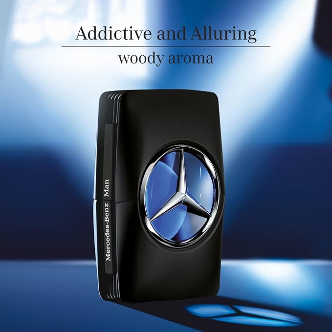 Mercedes Benz Man - Elegant Fragrance Set With Sensual Floral Woody Notes - Mesmerize The Senses With Original Luxury Men’s Fragrance Gift Set - Endless Day Through Night Scent Payoff - 3 Pc