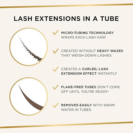 Tarte tartelette XL tubing mascara ? Lash Extensions in a Tube with Peptide Vitamin E &amp B5 Extra Length &amp Volume Longwear Smudge-Proof Easy to Remove Vegan &amp Cruelty Free
