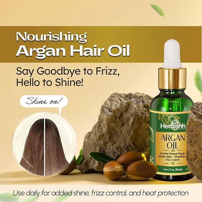 Herbishh Hair Color Shampoo for Gray Hair ? Natural Hair Dye Shampoo ? Lasts Up To 3-4 Weeks ? 500ML ? 3-In-1 Hair Color ? Colors Cleanses and Conditions (Chestnut Brown Giftset)