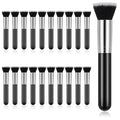 20 Pcs Flat Top Foundation Brush Makeup Brushes Blush Brush Liquid Foundation Brush for Liquid Cream Powder Blending Buffing Stippling Face Makeup Tool