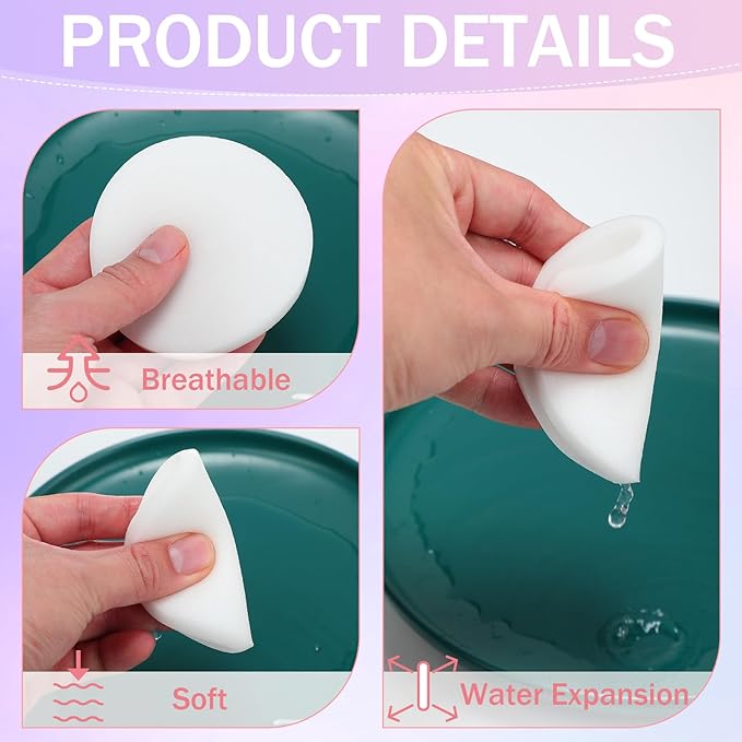 Mifoci 960 Pieces Compressed Facial Sponges for Estheticians Makeup Removal Sponge Pads for Women Spa Exfoliating Face (White)