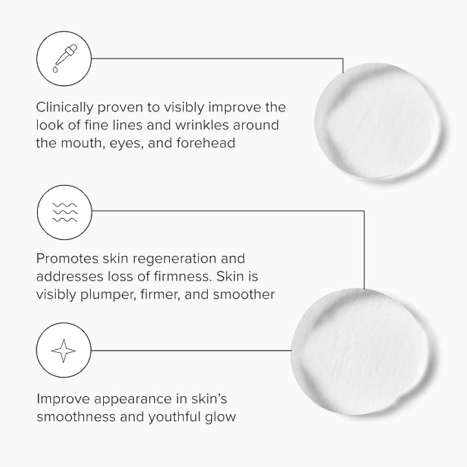 DRMTLGY Needle-less Serum - Anti-Aging Serum for Fine Lines &amp Wrinkles - Niacinamide with Potent Blend of Hyaluronic Acid Peptides &amp Ceramides 1 fl oz