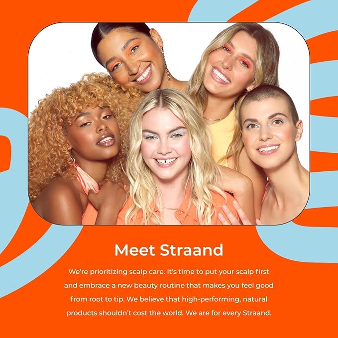 Straand Halo Hydrator - Deep Conditioning Hair Mask for Dry Hair Repair &amp Dry Scalp Detox - Cooling Gel Mask with Hyaluronic Acid Aloe Vera and Niacinamide to Help Soothe &amp Hydrate (5 fl oz)
