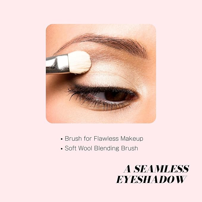 Younique Fluffy Crease Brush for Eye Makeup | Soft Synthetic Eyeshadow Blending Brush | Durable Eye Shadow Brush for Crease Precision | Lightweight Makeup Tool for Smooth Application
