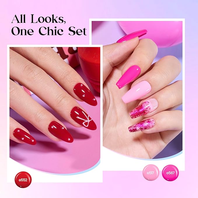 Beetles Gel Nail Polish Set 25 Colors Color Dairy Polish Kit Nude Black Brown Red Color Gel Nails with Base Coat Glossy &amp Matte Top Coat Colorful Bottles UV Led Soak Off Gifts for Women