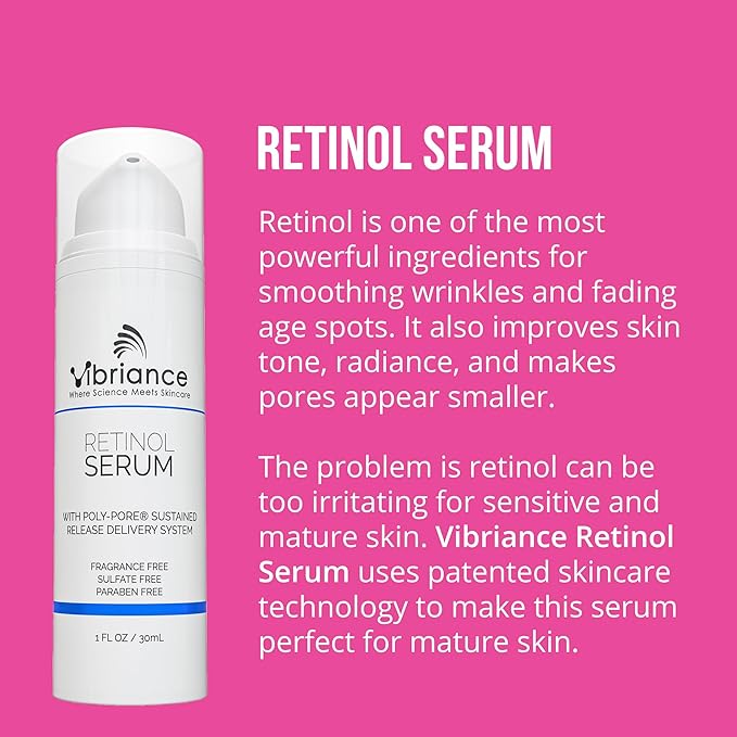 Vibriance Dynamic Duo Skincare Bundle | Super C Vitamin Serum Retinol Skin Care Set - Age-Defying Night and Day Retinol and Vitamin C Serum for Face Routine Skincare Kit