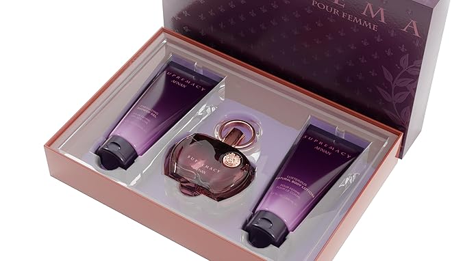 Afnan Supremacy Purple Perfume Gift Set ? Eau De Perfume + Body Lotion + Shower Gel