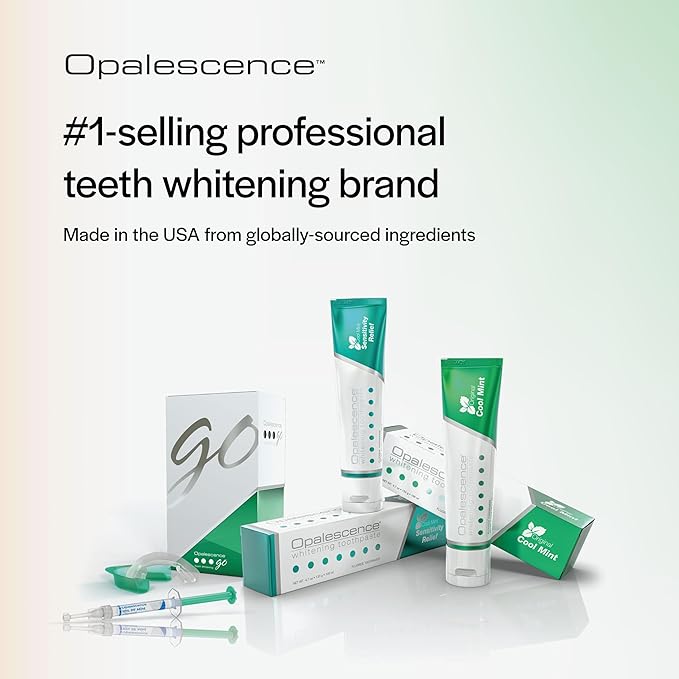 Opalescence Go - Prefilled Gel Teeth Whitening Trays (2 Packs / 20 Treatments) - 15% Hydrogen Peroxide - Teeth Whitening Kit -Mint - 5194-2