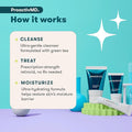 Proactiv MD 3-Step Routine Ultra-Gentle Face Cleanser 0.1% Adapalene Gel Treatment Ultra-Hydrating Moisturizer 30-Day Acne Treatment Kit