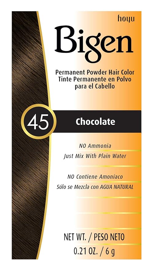 #45 Chocolate Bigen Permanent Powder - 6 Pack