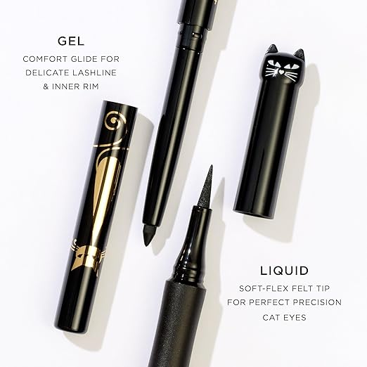 tarte Sex Kitten Liquid Liner ? Black Full Size Liquid Eyeliner Pen with Castor Oil for Bold Nourished Lashes Waterproof All-Day Wear Easy to Apply Vegan &amp Cruelty Free