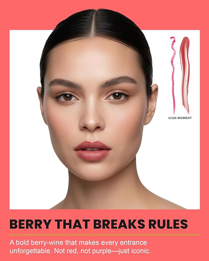 Lip Kit Duo ? Icon Moment- TikTok-Viral Precision Liner &amp Glossy Liquid Lipstick Clean 2-Step Set with Hydrating Long-Wear Color ? Bold Inclusive Beauty for Everyday Konfidence