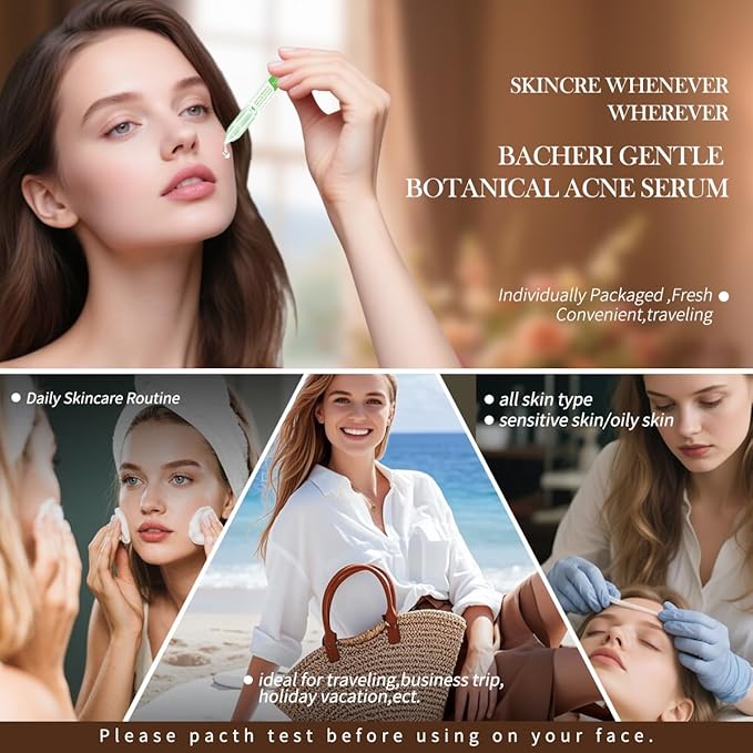 Gentle Botanical Acne Treatment for Face ? Acid-Free Spot Facial Serum with Niacinamide &amp Witch Hazel Soothes Redness &amp Controls Breakouts for Sensitive Oily &amp Acne-Prone Skin ? 1.2 ml ×