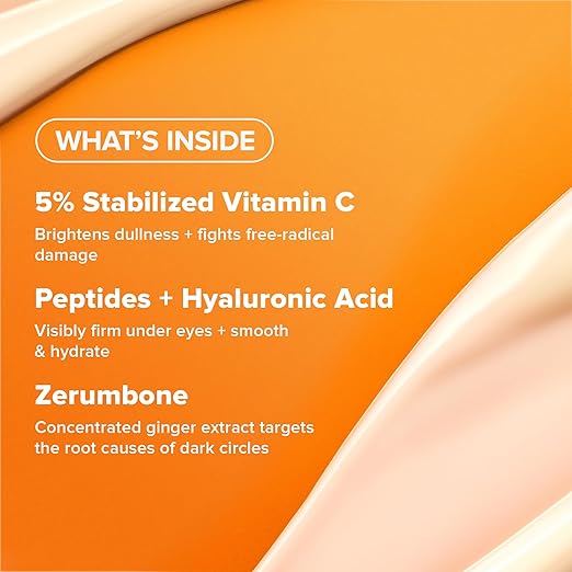Paula's Choice C5 Super Boost Eye Cream for Dark Circles Puffy Eyes Fine Lines &amp Crow?™s Feet Eye Repair Cream with 5% Vitamin C Hyaluronic Acid &amp Peptides Fragrance Free 0.5 fl oz