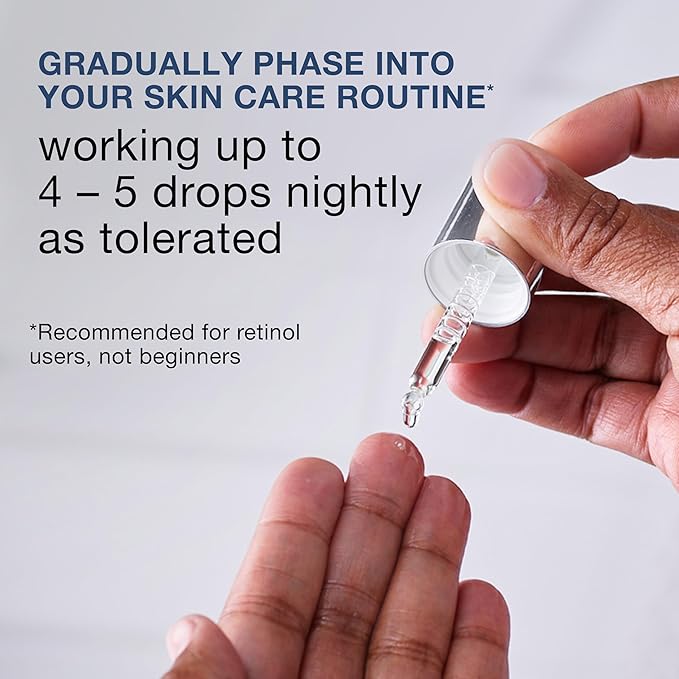 Neutrogena Rapid Wrinkle Repair Retinol Pro+ Power Facial Serum Gentle Anti-Aging Face Serum with Pure Retinol &amp Nourishing Emollients Non-Comedogenic Paraben-Free 1 fl. oz