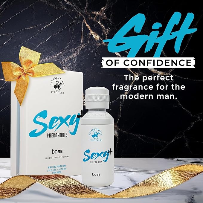 Beverly Hills Polo Club Sexy+ Pheromones Men's EDP Gift Set | 3x 1oz/30ml Slider Collection (PLAYER ALPHA BOSS) | Long-Lasting Travel Cologne for Him | Boost Confidence &amp Attraction