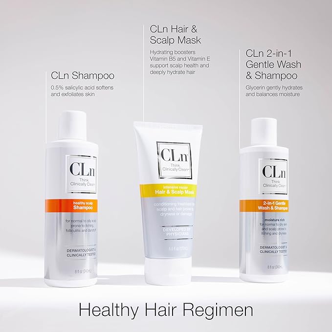 CLn® Hair &amp Scalp Mask Conditioner - Deep Conditioner for Hair &amp Scalp Prone to Dryness &amp Damage Paraben-Free &amp Dye-Free Scented by Eucalyptus 6 fl. oz.