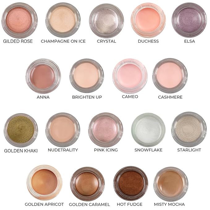 Mommy Makeup Any Wear Creme Eyeshadow - Waterproof Crease-Proof Long Lasting High Pigment Oil-free - Cream to Powder for Eyes Cheeks &amp Lips (Golden Khaki)