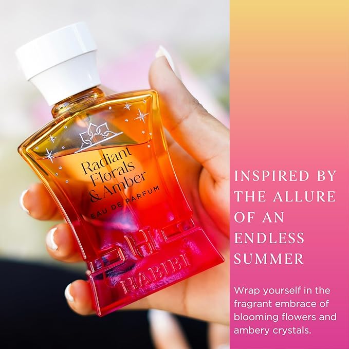 H HABIBI Radiant Florals &amp Amber Musk Arabian Perfume for Women ? 2.5 oz (75ML) Long Lasting Women's Fragrance Soft Floral Scent with Violet Rose &amp Jasmine Notes