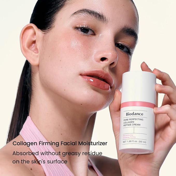 BIODANCE Pore Perfecting Collagen Peptide Cream Hydrating Plumping Pore Care Firming Facial Moisturizer Korean Skincare Stocking stuffers for teen girls | 1.69 fl.oz 50ml