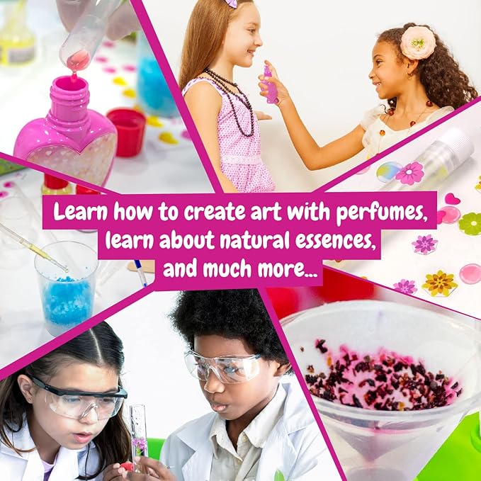 Science4you Super Perfume Making Kit for Kids 8+ Years Old - Make Your Own Perfumes for Girls + 13 DIY Crafts for Kids Toys Games and Gifts for Girls Age 8 9 10 11 12+