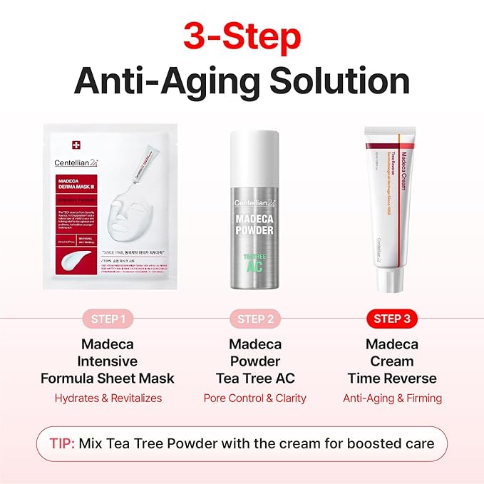 CENTELLIAN 24 Madeca Cream Time Reverse (1.69fl oz) - Advanced Fast-Absorbing &amp Nourishing Hydrates Firms &amp Reduces Wrinkles Low Irritation Korean Skin Care Centella Asiatica Collagen