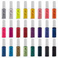 SHANY Nail Art Set Nail Polish - Glitter Metallic Pearls Neon and Matte Nail Polish Nail Art Drawing Decoration Set With Built-in Thin Nail Art Brush - 24 Famous Colors Nail Polish Bulk