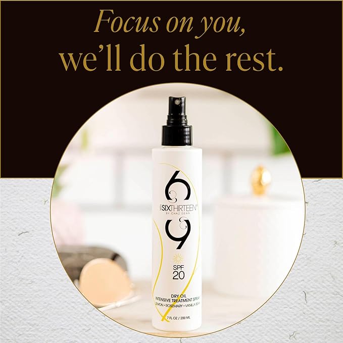 WEN 613 by Chaz Dean Dry Oil Intensive Treatment Spray - Sunscreen Spray SPF 20 Tanning Sunscreen Suntan Lotion Sunblock Bronzing Sun Screen - Lemon Rosemary Vanilla Bean 7 Fl Oz (Pack of 1)