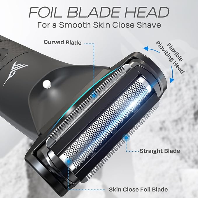 HUMMINGBIRD MK5 Pubic Hair Trimmer for Men ? Ceramic Blade No Nick No Cut Ball Trimmer Waterproof USB-C Rechargeable LED Display Charging Dock &amp Travel Pouch Body Trimmer &amp Ball Shaver