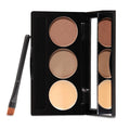 Brow Bar To Go by Gerard Cosmetics (Medium to Ebony) Eyebrow Trio Kit with Brow Powder Brow Wax and Angled Brush Eyebrow Powder Dark Brown Cruelty Free &amp Made in the USA