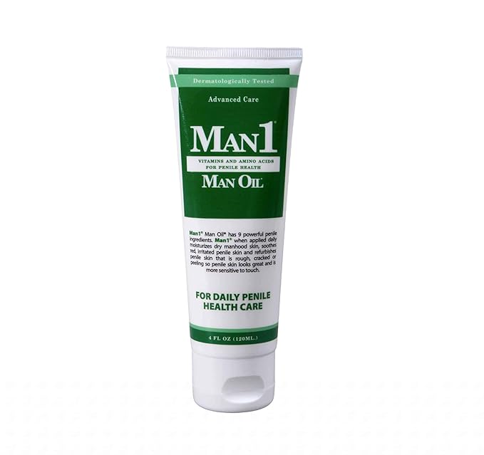 Man1 Man Oil Penile Health Cream - Advanced Care treat dry red cracked discolored irritated or peeling male skin