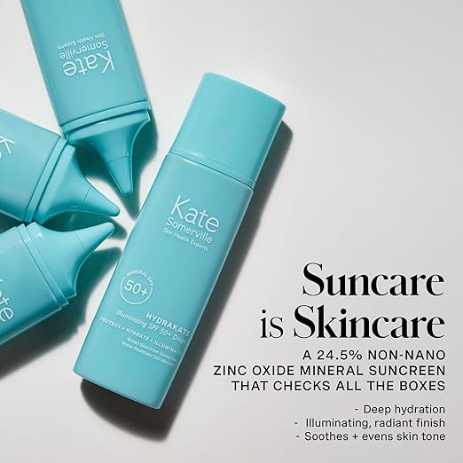 Kate Somerville HydraKate Illuminating Sunscreen Drops ? Tinted SPF 50+ Mineral Sunscreen with Zinc Oxide Moisturizing &amp Anti-Aging Sun Protection 1.7 Fl Oz