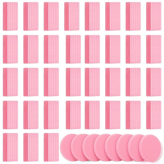 Mifoci 960 Pieces Pink Compressed Facial Sponges for Estheticians Makeup Removal Sponge Pads for Women Spa Exfoliating Face