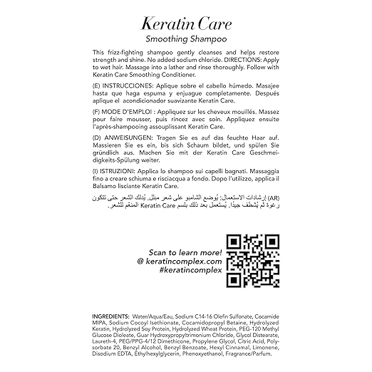 Keratin Complex - Keratin Care Smoothing Shampoo - 13.5 fl oz