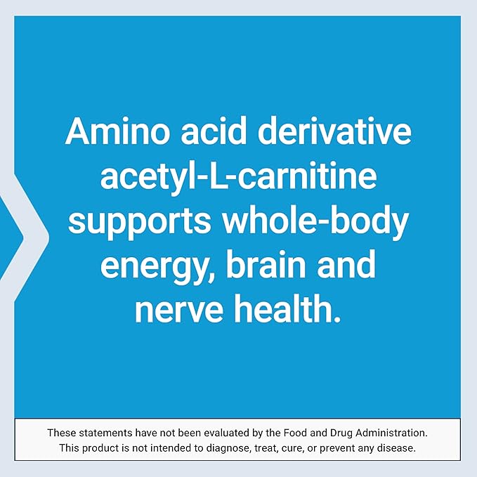 Life Extension Acetyl-L-Carnitine Arginate Advanced Brain &amp Nerve Health Cellular Energy Support Gluten-Free Non-GMO 90 Capsules