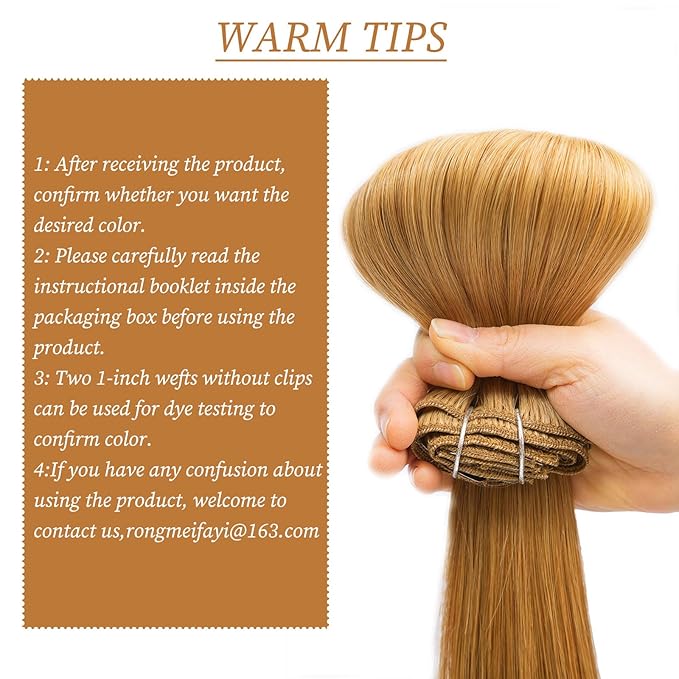 Clip in Hair Extensions Real Human Hair for White Women Caramel100% Natural Premium Remy Human Hair 16 Inch 10pcs 85g/SetStraight Clip Hair Extensions with Double Weft