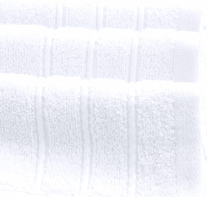 Tens Towels Pack of 4 Extra Large Bath Towels 30 x 60 Inches 100% Cotton Larger &amp Lighter Weight Quicker to Dry Super Soft and Absorbent Perfect for Bathroom White