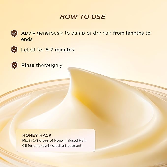 Gisou Honey Gloss Ceramide Therapy Hair Mask ? Deep Repair &amp Hydration with Mirsalehi Honey Ceramides &amp Hyaluronic Acid 7.8 fl oz