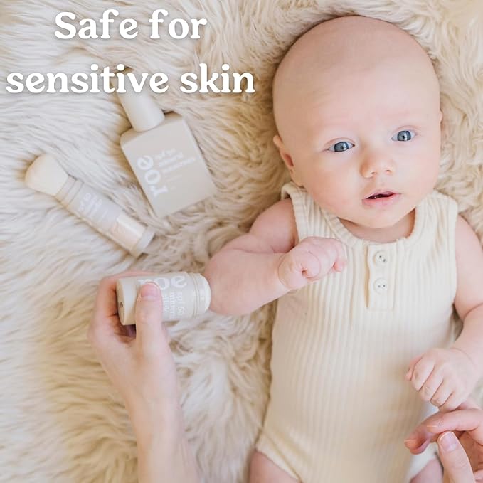 Roe Wellness- Kids Sunscreen Stick For Face &amp Body Sun Protoction | Reef Safe Clean Ingredients (SPF 50 Roll-on Stick)