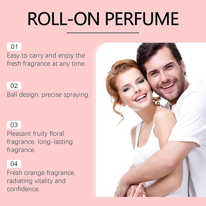 Vanilla Orchid Roll-On Perfume - Natural Long-Lasting &amp Refreshing Scent For Daily Use Ideal For Couples' Dates Portable &amp Gentle Fragrance(2PCS)