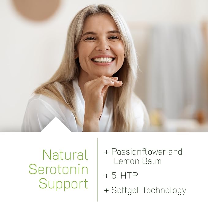 Irwin Naturals Sunny Mood with 5-HTP - 80 Liquid Soft-Gels - Supports Emotional Well-Being &amp Relaxation - 40 Servings