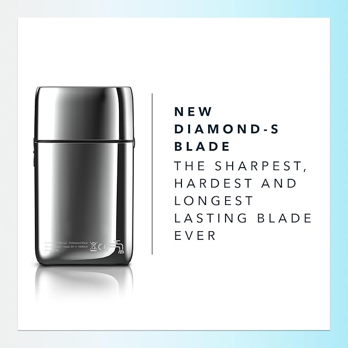 Blade &amp Stone PS501 Foil Shaver for Men ? Dual Foil Cordless Shaver with Graphene-X Blades and 8000 RPM Digital Motor ? All-Metal Rechargeable Wet and Dry Razor ? Aviator