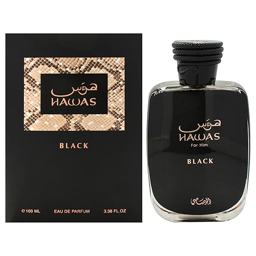 Rasasi Hawas Black for Men - 3.38 oz EDP Spray