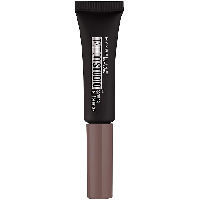 Maybelline TattooStudio Waterproof Eyebrow Gel Makeup Medium Brown 1 Count