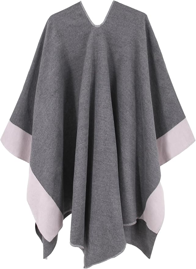 Moss Rose Women's Shawl Wrap Poncho Ruana Cape Open Front Cardigan Shawls for Fall Winter