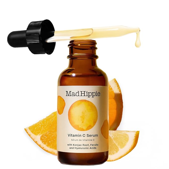 Mad Hippie Vitamin C Serum for Face ? Hyaluronic Acid Ferulic Acid &amp Vitamin E Anti-Aging Glow Up Essentials Cruelty-Free Skin Care 1.02 Oz