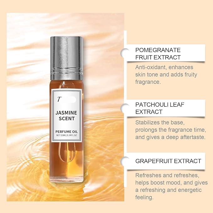 Portable Roll-On Fragrance Water Series - Long-Lasting Exquisite And Refreshing Scent For On-the-Go(3PCS)