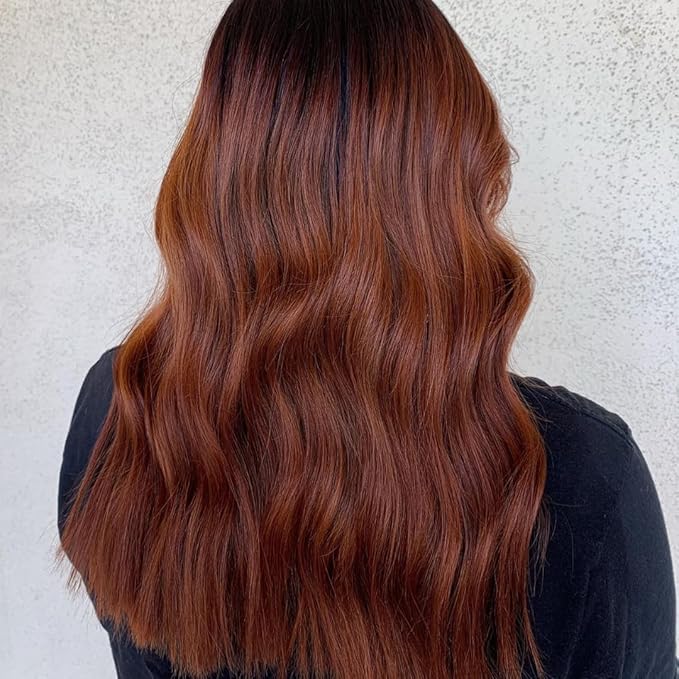 Pallure Color Pigment Refresher Mask Semi Permanent Hair Color Depositing Conditioner 8.5 Oz (Copper Brown)